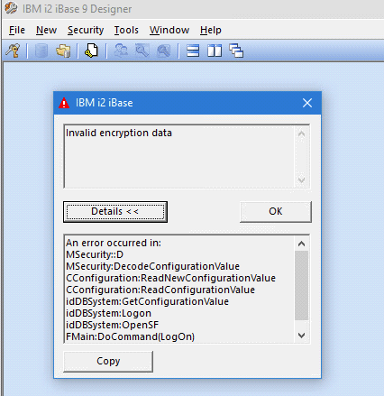iBase is not compatible with Windows FIPSAlgorithmPolicy setting