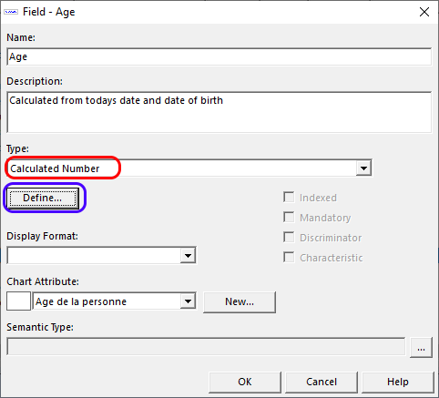 How To Create a Calculated Field Age in iBase