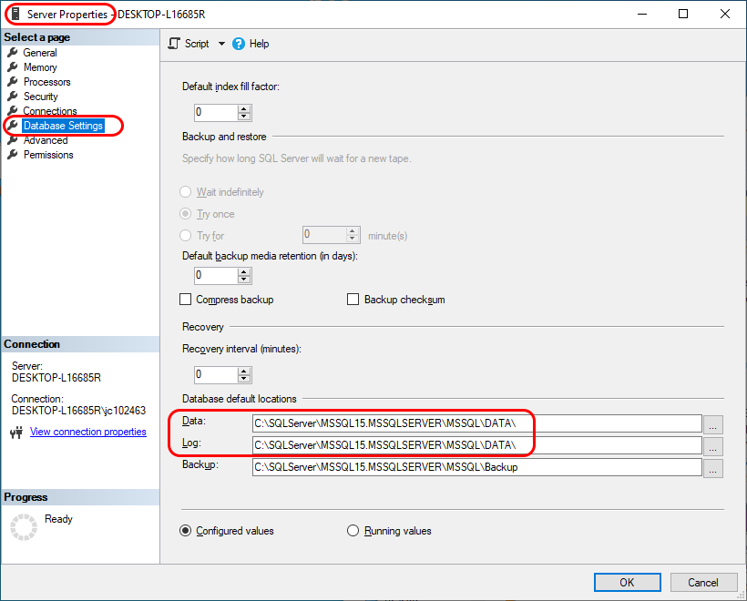 An error occurred when upsizing the database. (Unable to create ...